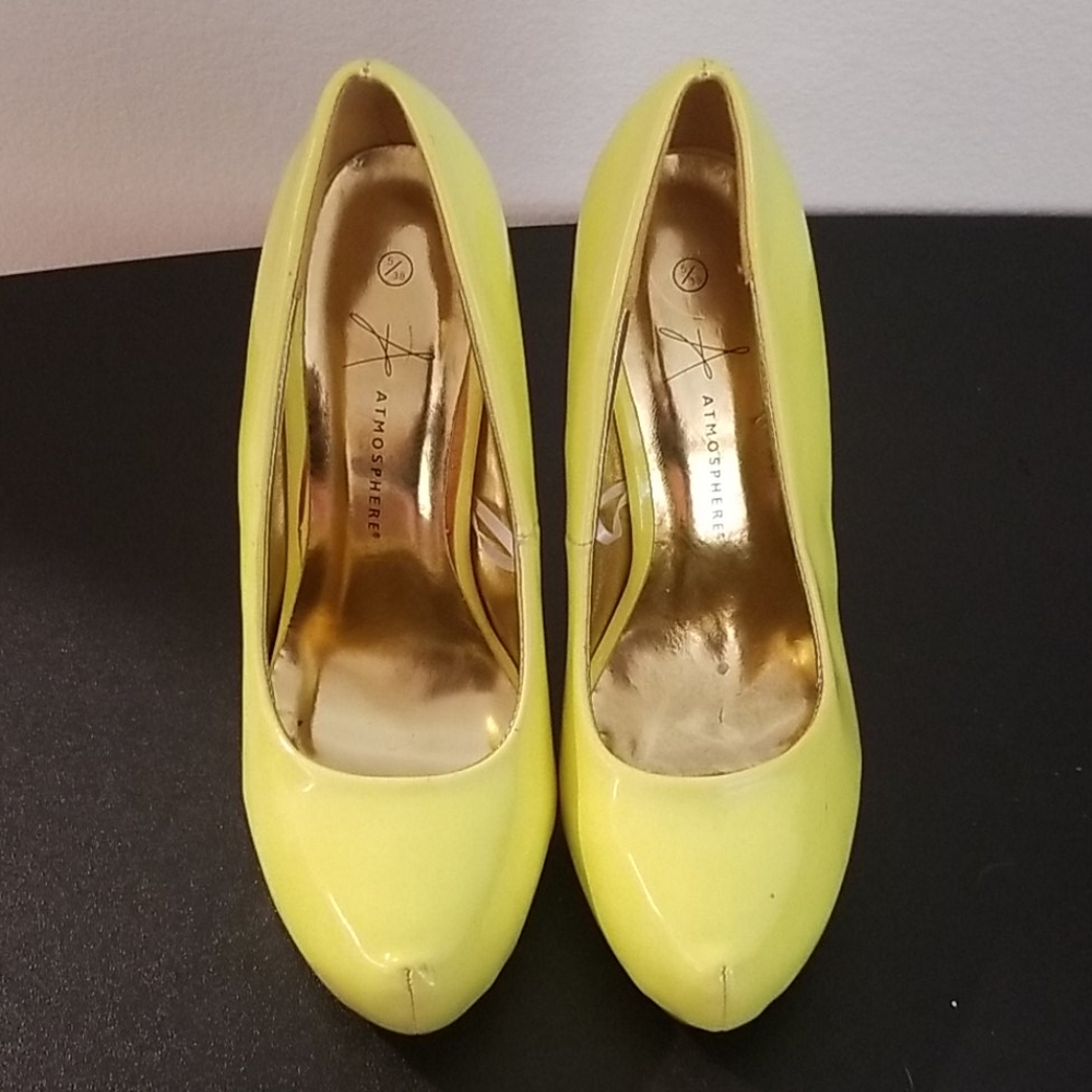 Highlighter yellow shoes